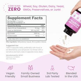 Optify Myo-Inositol & D-Chiro Inositol avec des ingrédients naturels