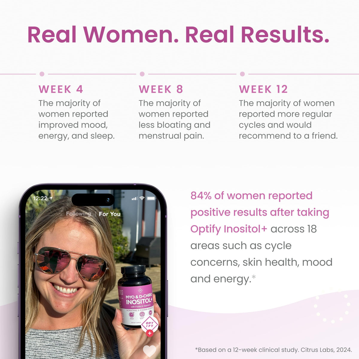 Optify Myo-Inositol & D-Chiro Inositol packaging details