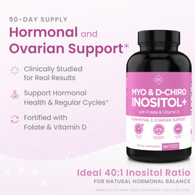 Optify Myo-Inositol & D-Chiro Inositol side view with label