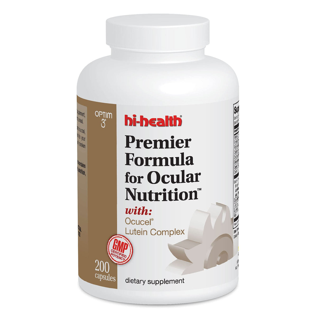 Optim 3 Ocular Nutrition 200 capsules vue de face