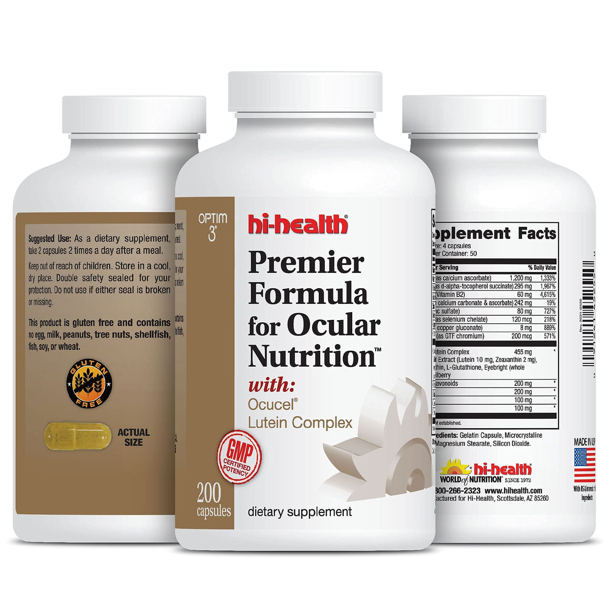 Optim 3 Ocular Nutrition emballage et capsules