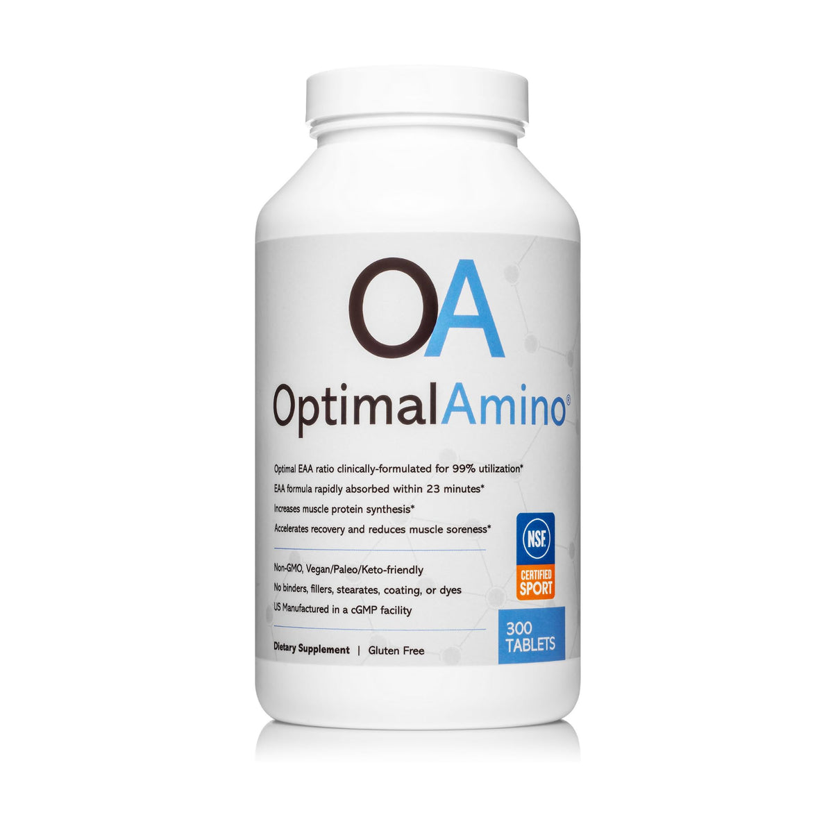 OptimalAmino Acides Aminés Essentiels 300 Tablettes vue avant