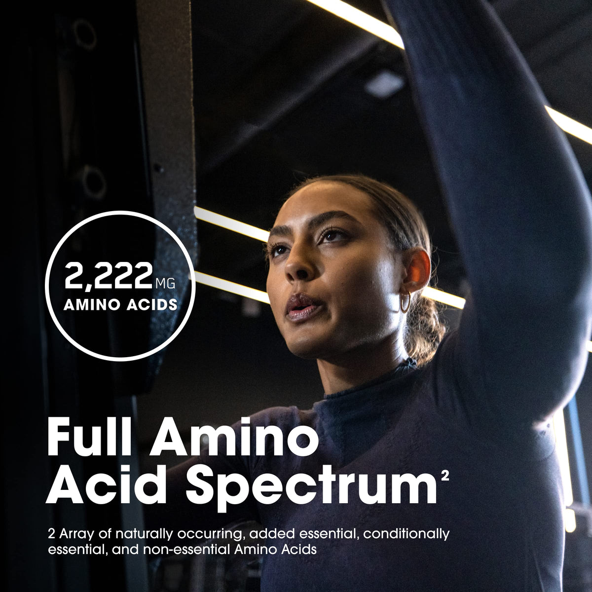Optimum Nutrition Amino 2222 comprimés avec une main pour la taille