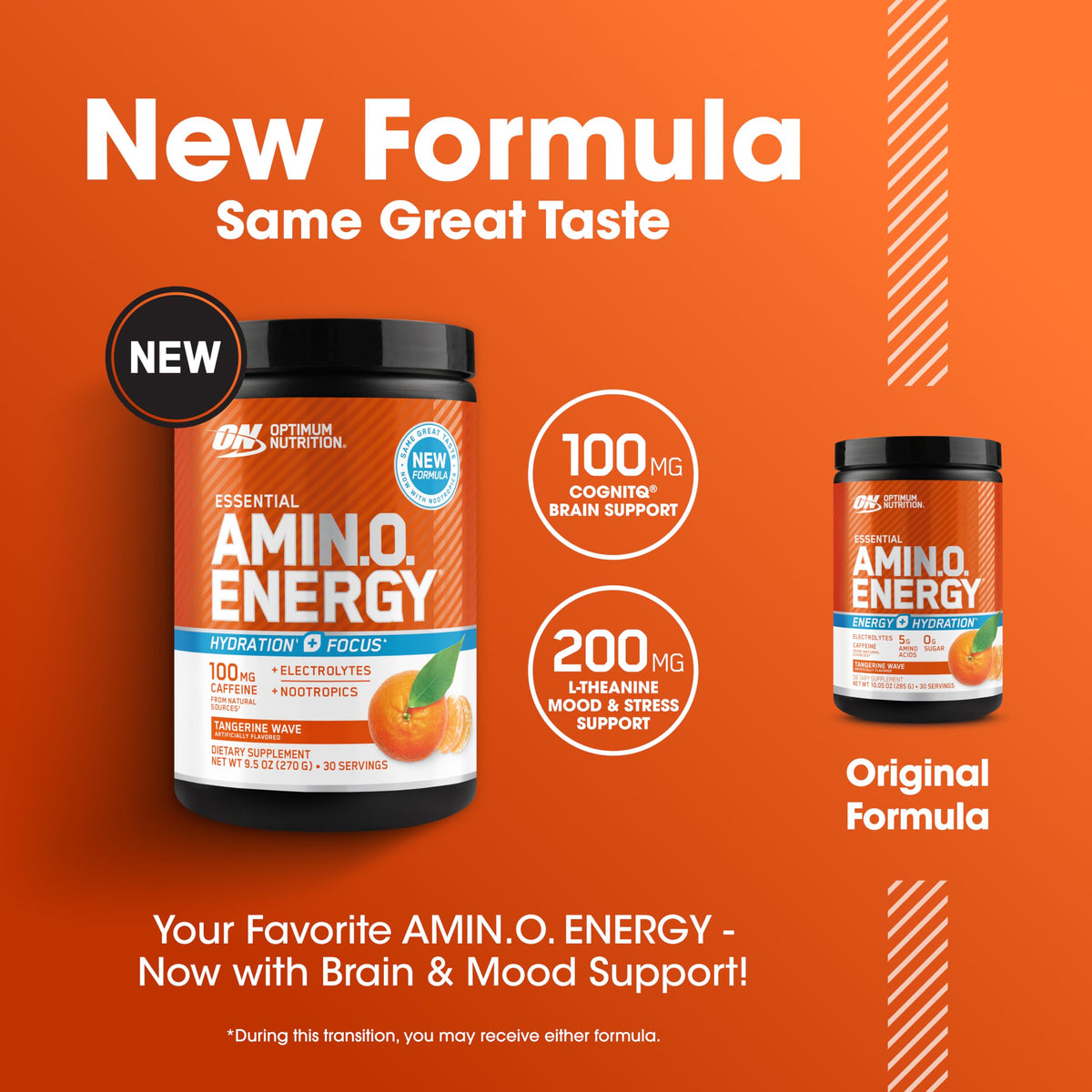 Optimum Nutrition Amino Energy 372g mélange dans un verre