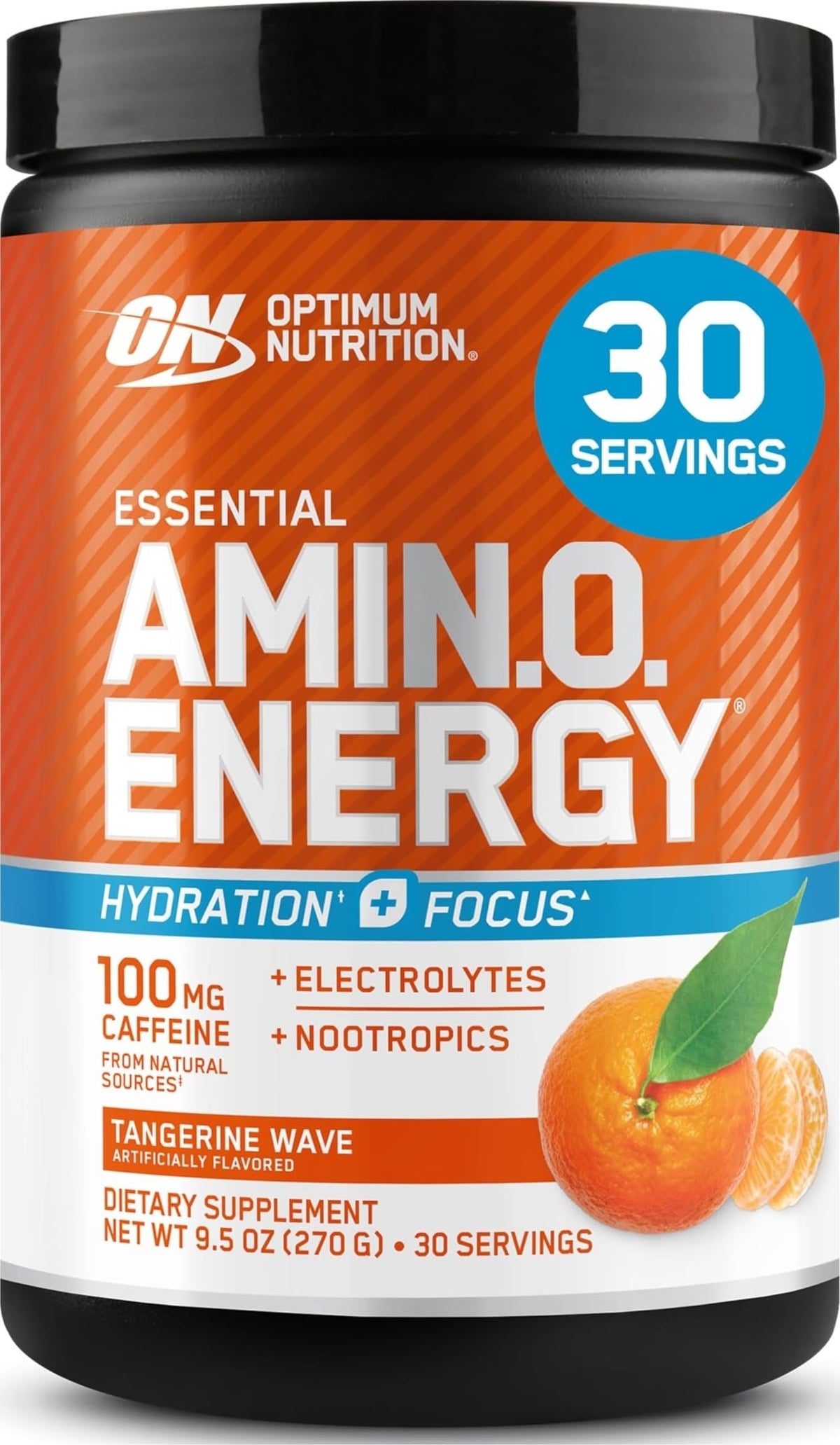 Optimum Nutrition Amino Energy 372g Tangerine Wave vue de face