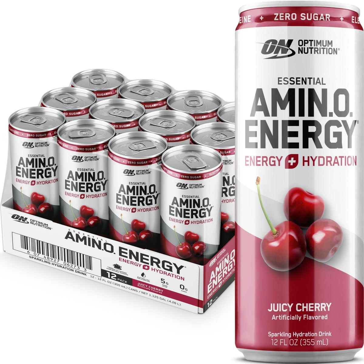 Optimum Nutrition Amino Energy Cerise Juteuse boisson vue avant
