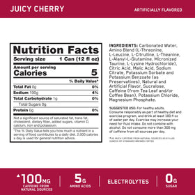 Optimum Nutrition Amino Energy Cerise Juteuse packaging