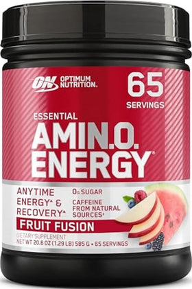 Optimum Nutrition Amino Energy emballage avant avec mélange de fruits