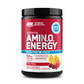 Optimum Nutrition Amino Energy Poudre 355g Fruit Punch vue avant