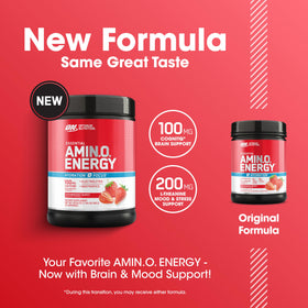 Optimum Nutrition Amino Energy Poudre 700g Fraise - vue de dessus