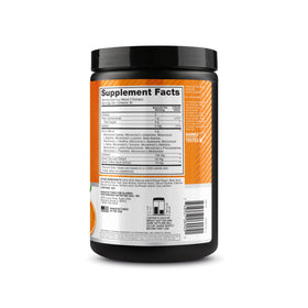 Optimum Nutrition Amino Energy Poudre Citrus Spritz 358g en arrière-plan de fruits