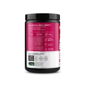 Optimum Nutrition Amino Energy Poudre Fraise Citron Vert 340g emballage ouvert