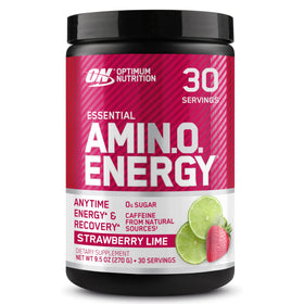 Optimum Nutrition Amino Energy Poudre Fraise Citron Vert 340g vue de face