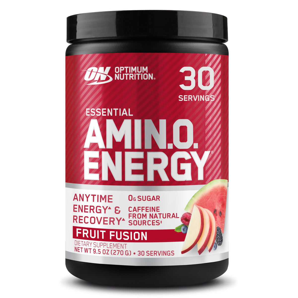 Optimum Nutrition Amino Energy Poudre Fruit Fusion 340g vue de face