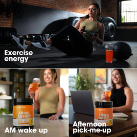 Optimum Nutrition Amino Energy Poudre Orange 9,5 Oz vue de côté