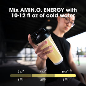 Optimum Nutrition Amino Energy Poudre Sunkissed Citrus 680g étiquette