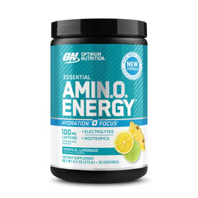 Optimum Nutrition Amino Energy poudre Tropical Lemonade 390g vue avant