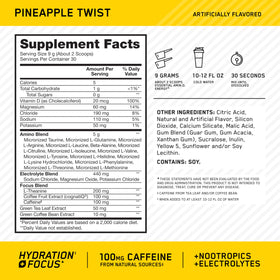 Optimum Nutrition Amino Energy Powder 372g Ananas arrière