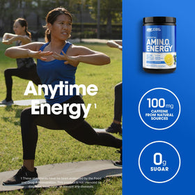 Optimum Nutrition Amino Energy Pré-Workout Citron Myrtille avec cuillère doseuse
