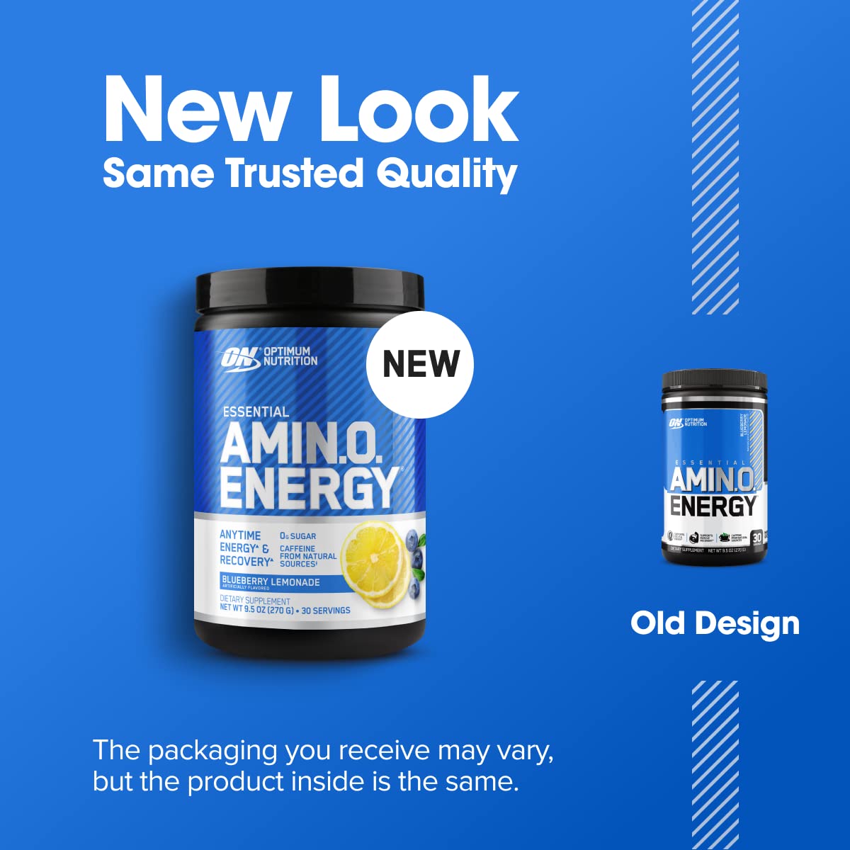 Optimum Nutrition Amino Energy Pré-Workout Citron Myrtille emballage