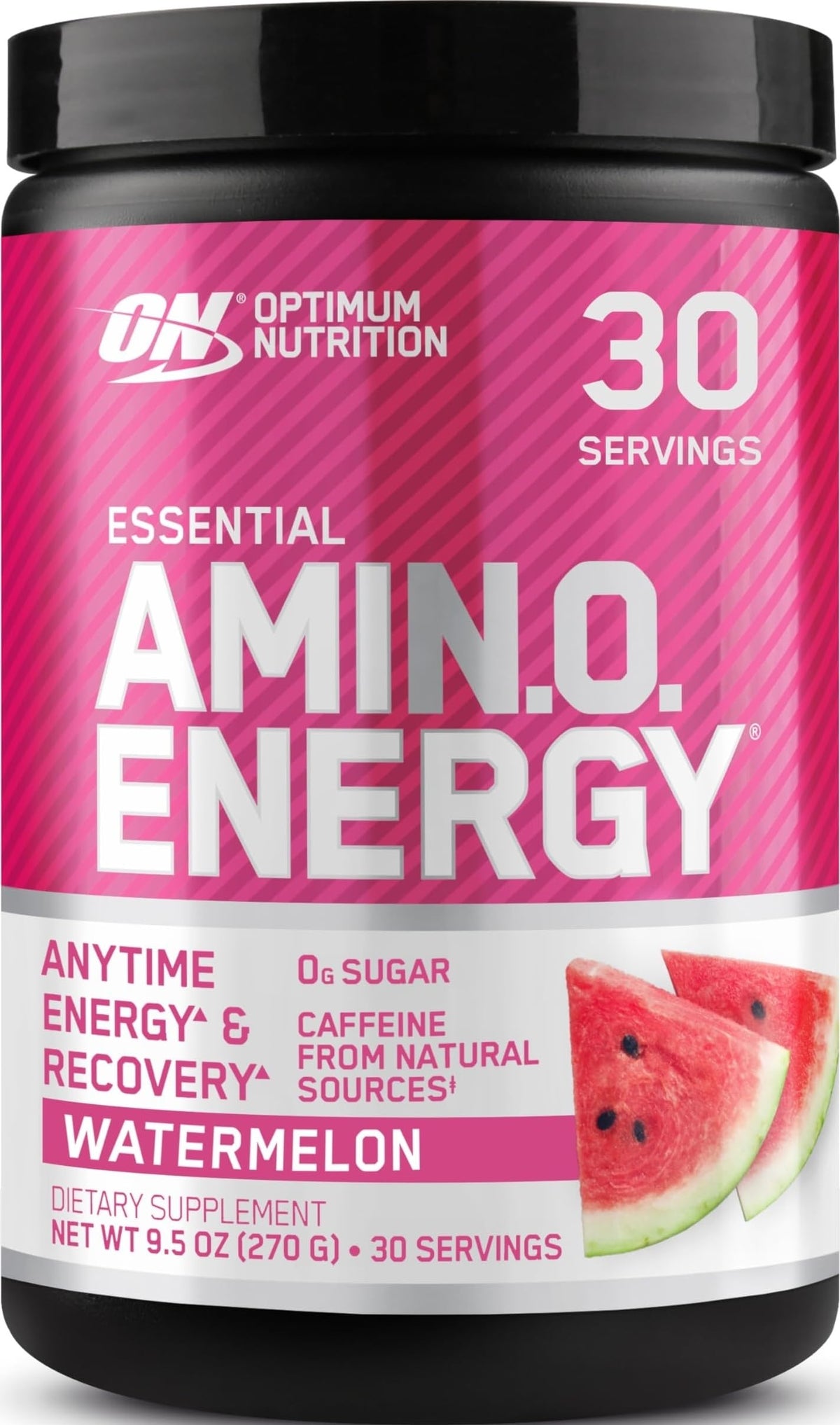 Optimum Nutrition Amino Energy Pré-Workout saveur pastèque, vue de face