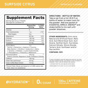 Optimum Nutrition Amino Energy Surfside Citrus stick pack opened