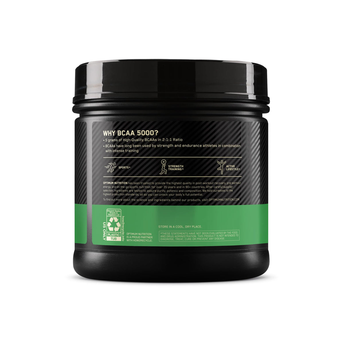 Optimum Nutrition BCAA 5000 Poudre 431g vue en action