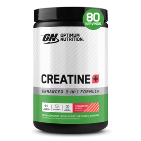 Optimum Nutrition Créatine Monohydrate Plus 720g saveur pêche fraise vue avant