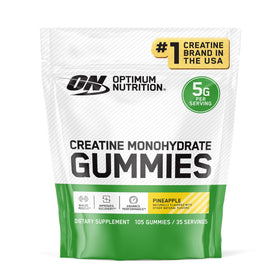 Optimum Nutrition Gummies Créatine Monohydrate Ananas 105 pièces vue de devant