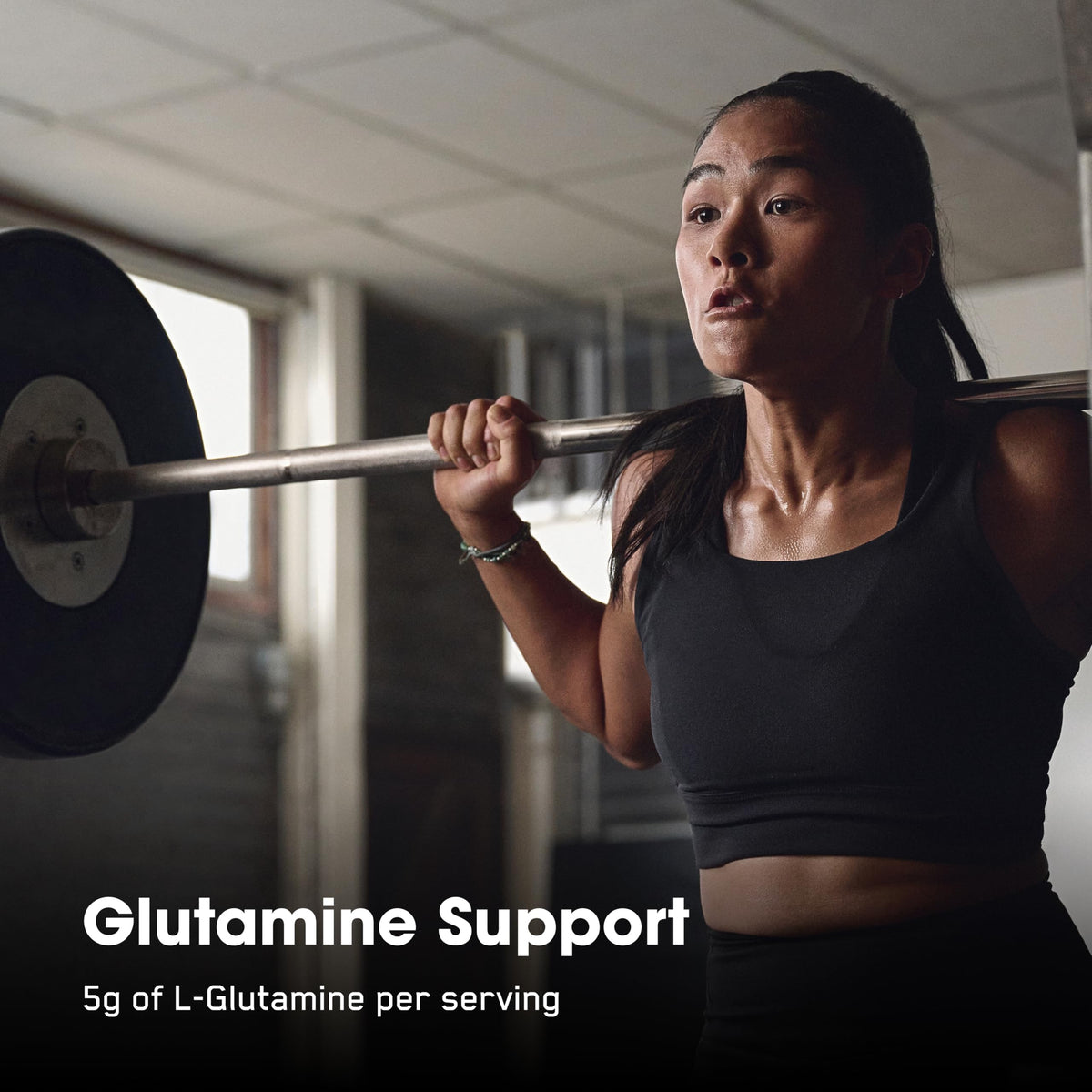 Optimum Nutrition L-Glutamine capsules close-up