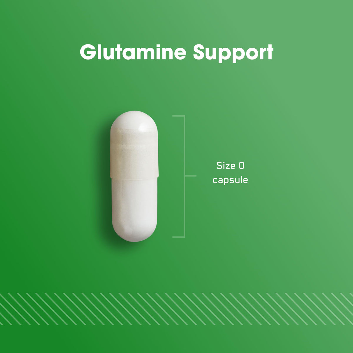 Optimum Nutrition L-Glutamine capsules on a fitness table