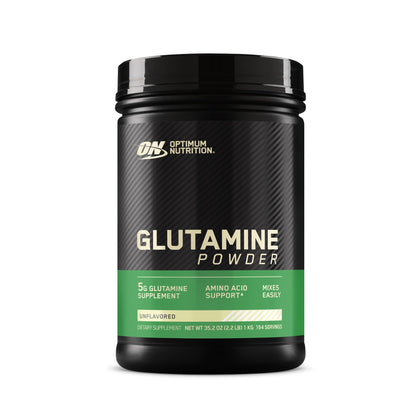 Optimum Nutrition L-Glutamine Poudre de Récupération Musculaire 1 000 g vue de face
