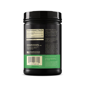 Optimum Nutrition L-Glutamine Poudre sur un plan de travail