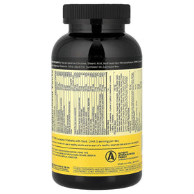 Optimum Nutrition Opti-Men 240 comprimés ouvert avec comprimés visibles