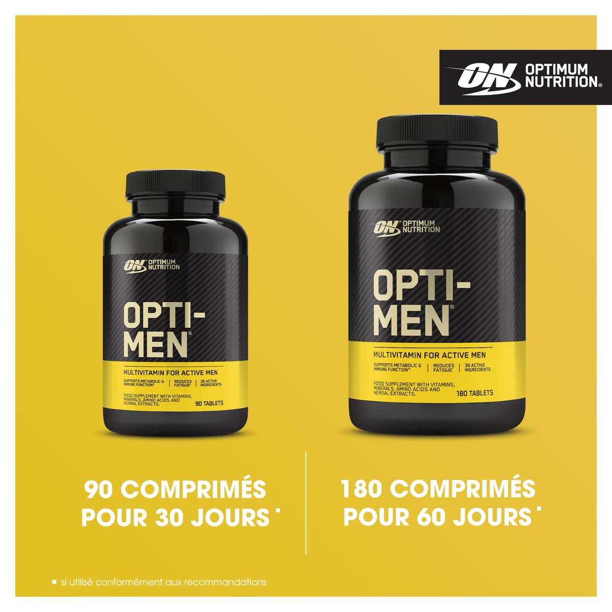 Optimum Nutrition Opti-Men 90 comprimés en gros plan