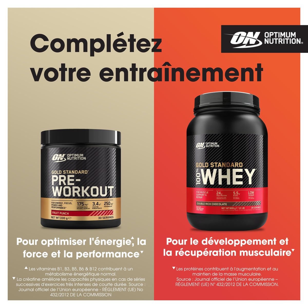 Optimum Nutrition Opti-Men comprimés sur fond blanc