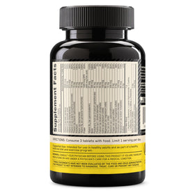 Optimum Nutrition Opti-Men, flacon ouvert montrant les comprimés