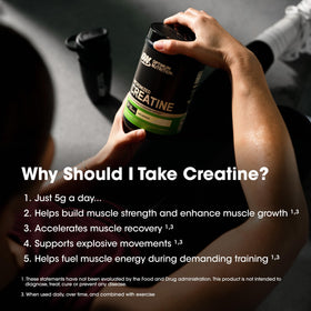 Optimum Nutrition Poudre de Créatine Monohydrate 670g échantillon