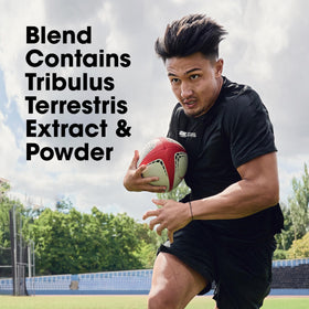 Optimum Nutrition Tribulus Extract Blend Capsules with a glass of water