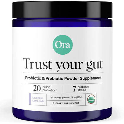 Ora Organic Complément Alimentaire Prébiotique et Probiotique 295g - vue de face
