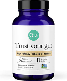 Ora Organic Probiotiques 60 capsules vue de face