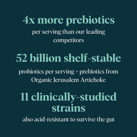 Ora Organic Probiotiques capsules sur une table