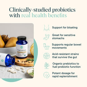 Ora Organic Probiotiques étiquette sur le flacon