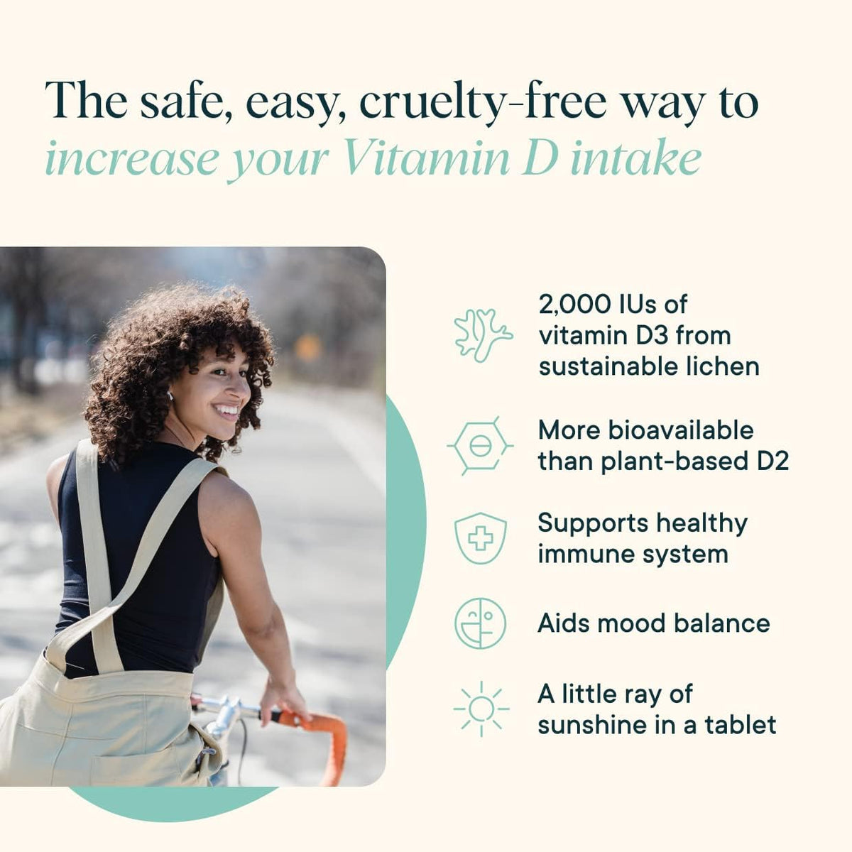 Ora Organic Vitamine D3 2000UI comprimés à mâcher, prise en main