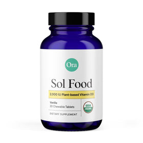 Ora Organic Vitamine D3 2000UI comprimés à mâcher vanille, vue de face