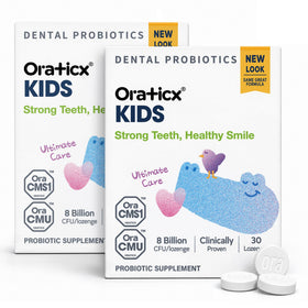 OraTicx Probiotiques Dentaires Enfant, 30 pastilles goût yaourt, emballage avant