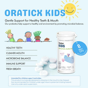 OraTicx Probiotiques Dentaires Enfant, dosage de 8 milliards de CFU