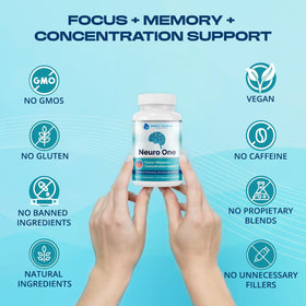 Orbit Vitals Neuro Complément Alimentaire Mémoire 60 Capsules sur une table