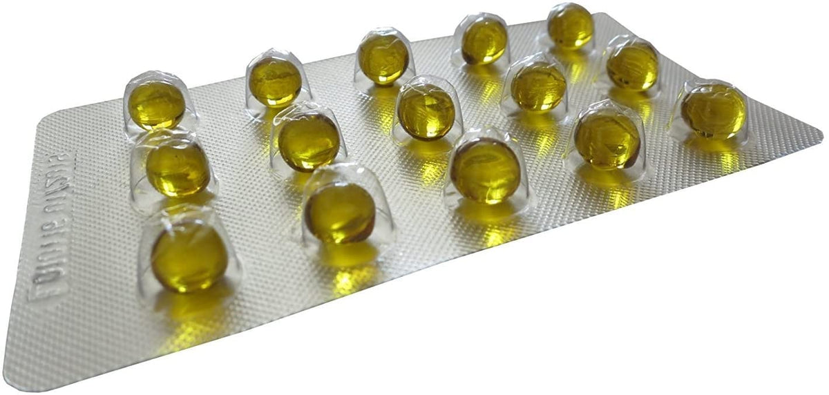 Oreganic gélules d'huile d'origan bio ouvertes pour montrer le contenu