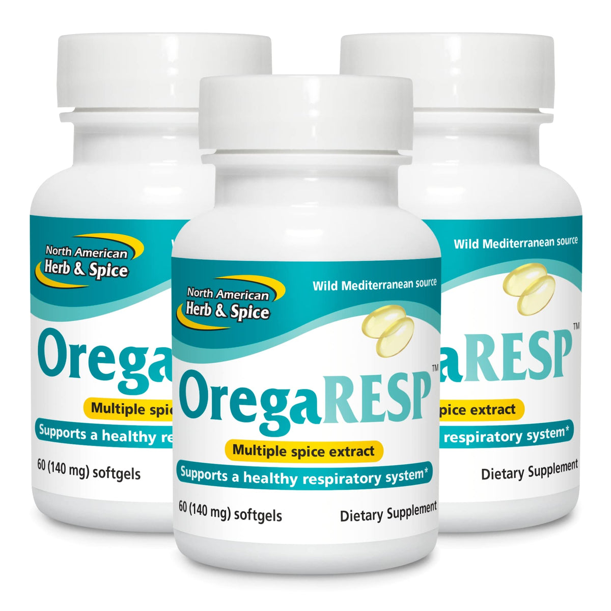 OregaResp P73 60 gélules molles de NORTH AMERICAN HERB & SPICE vue de face